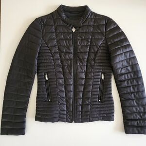 GUESS Black Quilted Jacket Size XS